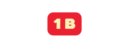 1 B