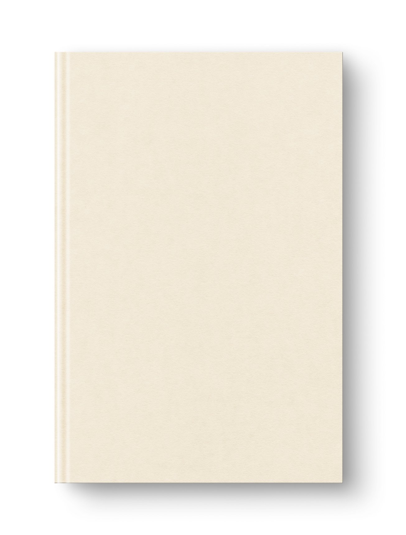 Closed Beige Blank Book 